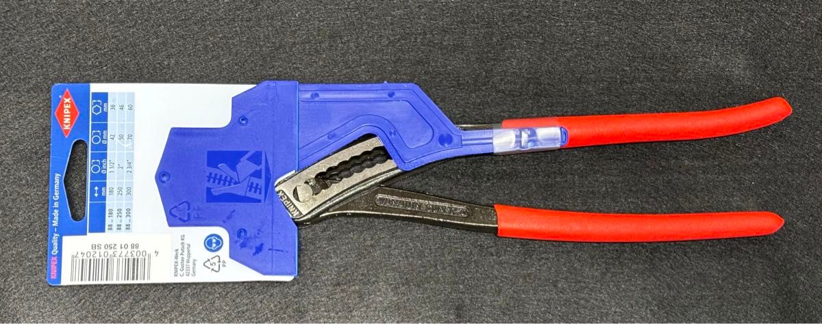 クニペックス【KNIPEX】250㎜ 8801-250SB アリゲーターウォーターポンププライヤー　新品未使用★在庫あり★送料込み