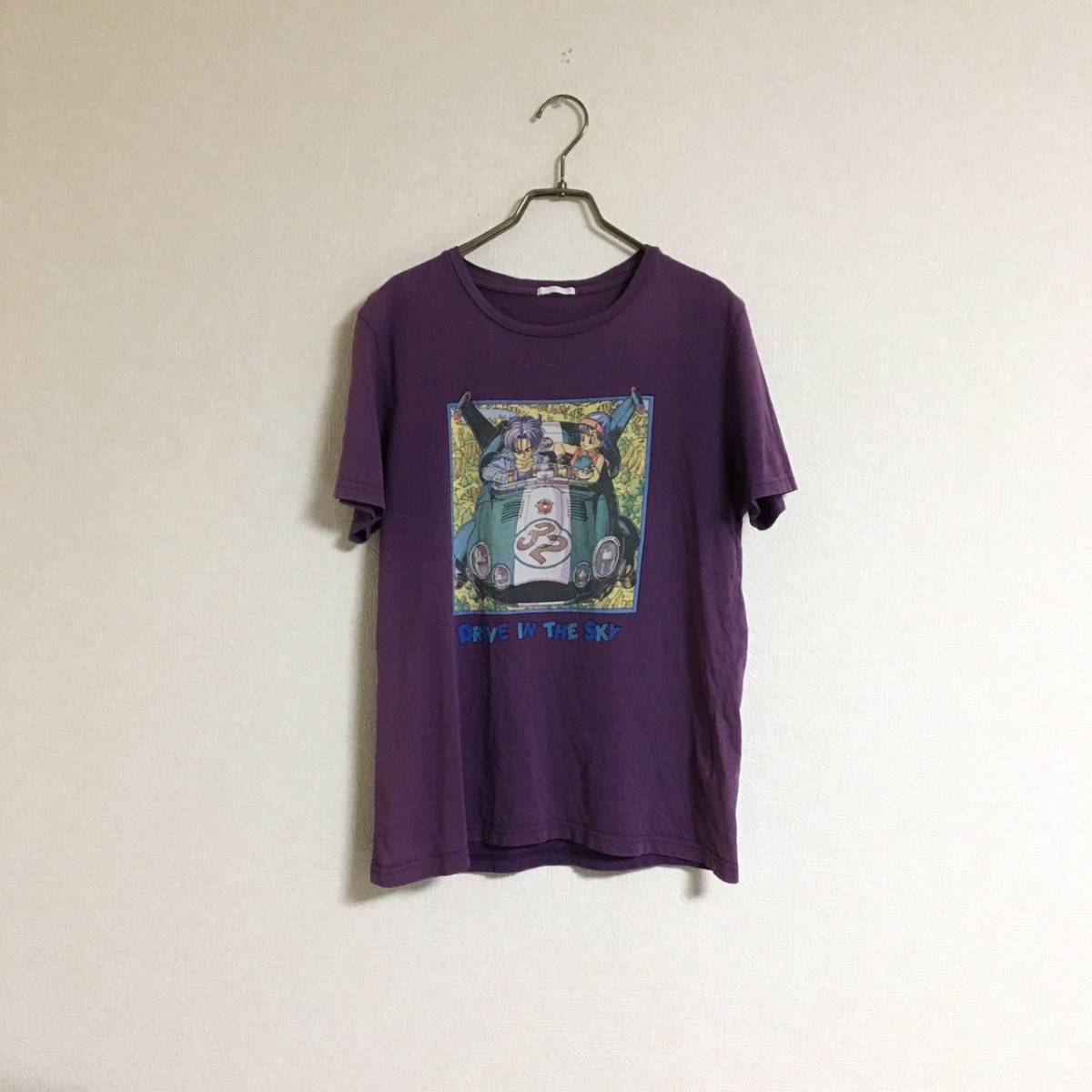 GU ジーユー ドラゴンボール DRAGON BALL Tシャツ 半袖 トランクス ブルマ 紫 パープル Sサイズ_画像2
