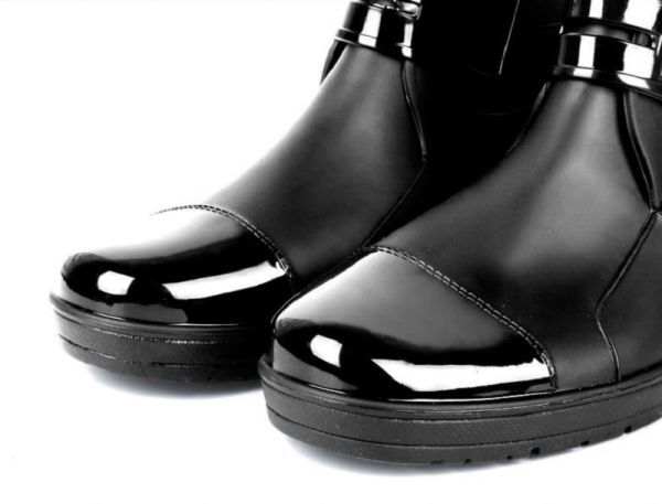 メンズ 長靴 レイン ショート ブーツ 26.5cm 防水 防滑 軽量 ビジネス レインブーツ 作業靴_画像5