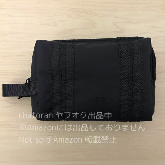  prompt decision 4300 jpy * not for sale * Zero Halliburton ×JAL/ Japan Air Lines * newest model First Class amenity pouch with logo keep hand attaching black / black 