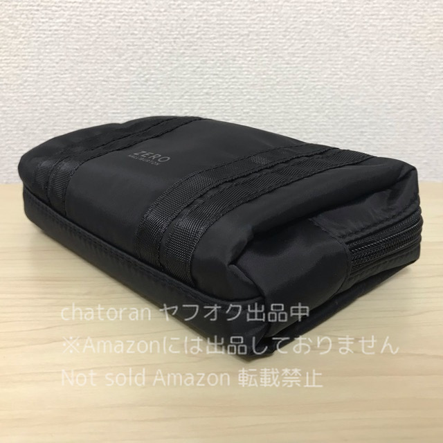  prompt decision 4300 jpy * not for sale * Zero Halliburton ×JAL/ Japan Air Lines * newest model First Class amenity pouch with logo keep hand attaching black / black 