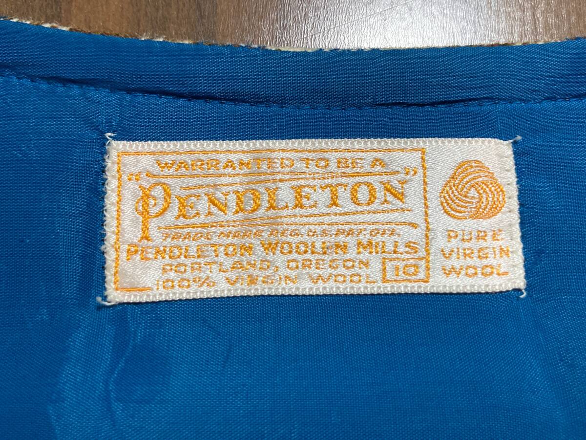 60s 70s ビンテージ　ペンドルトン　ワンピース　チェック　ウール　レディース　60年代　70年代　PENDLETON オールド　古着_画像2