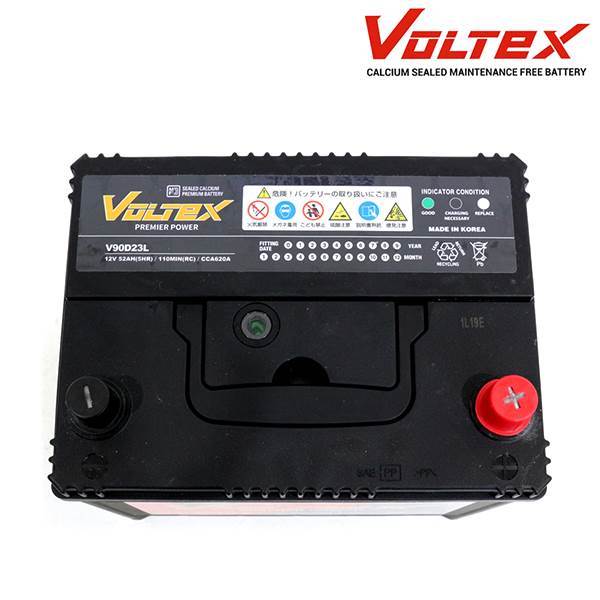 【大型商品】 VOLTEX バッテリー V90D23L 日産 セレナ (C25) DBA-NC25 交換 補修_画像2