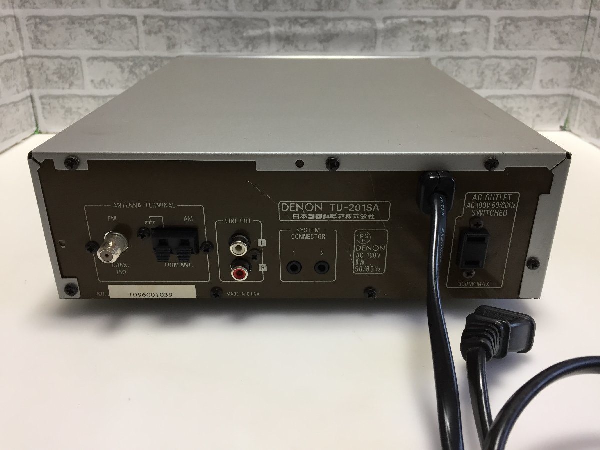 DENON　AM/FMステレオチューナー　TU-201SA　中古品1-147