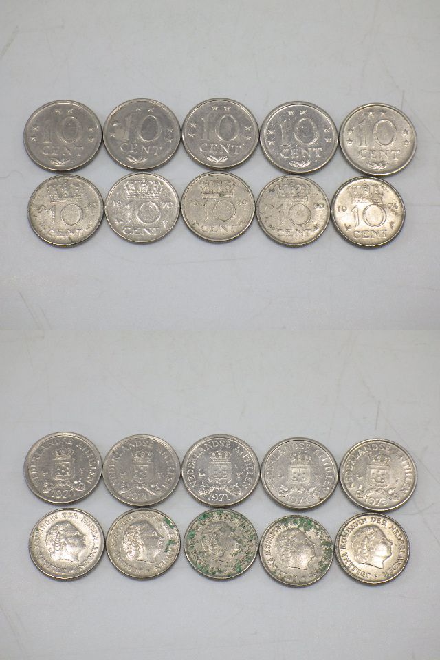 h4B020Z- 硬貨 旧硬貨 マン島 アイルダンド ベルギー オランダ ハンガリー オランダ1928年10セント銀貨など 計67枚_オランダ