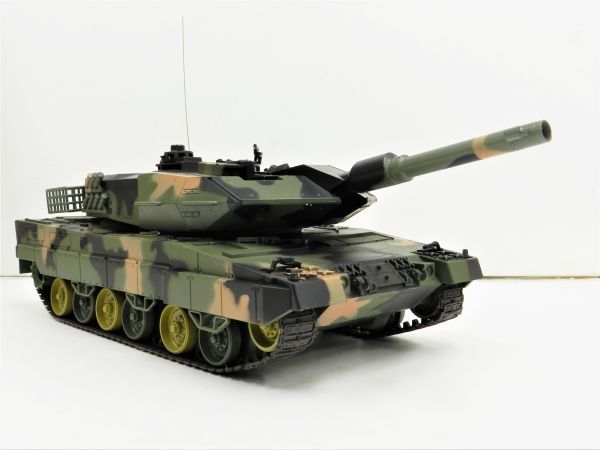 【塗装済み完成品 赤外線バトルシステム付 対戦可能】 HengLong 2.4GHz 1/24 戦車ラジコン ドイツ レオパルト2 A5 3809-1/2_画像1