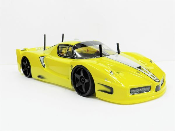  super-discount * has painted final product * full set . Japan nationwide free shipping * turbo with function 2.4GHz 1/10 drift radio controlled car Ferrari type yellow 