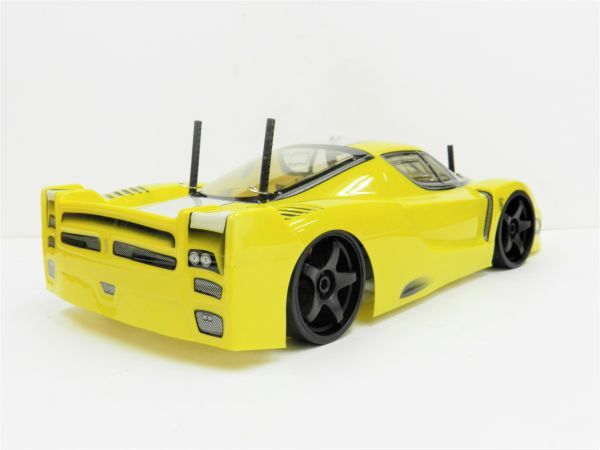  super-discount * has painted final product * full set . Japan nationwide free shipping * turbo with function 2.4GHz 1/10 drift radio controlled car Ferrari type yellow 