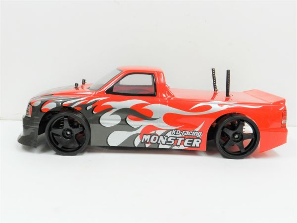  super-discount * has painted final product * full set . Japan nationwide free shipping * turbo with function 2.4GHz 1/10 drift radio controlled car Chevrolet C1500 type red 