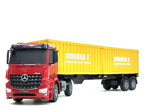  total length 590mm 2.4GHz 1/26 scale large container trailer radio-controller * sea con trailer radio-controller [ Mercedes Benz official license model ]