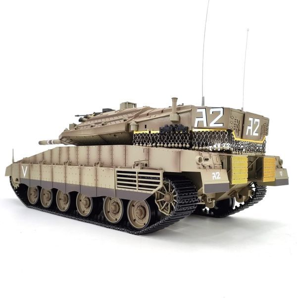 希少稀な 【塗装済み完成品 赤外線バトルシステム付 対戦可能】HengLong Ver.7.0 2.4GHz 1/16 戦車ラジコン イスラエル メルカバ MK Ⅳ 3958-1 戦車、軍用車両