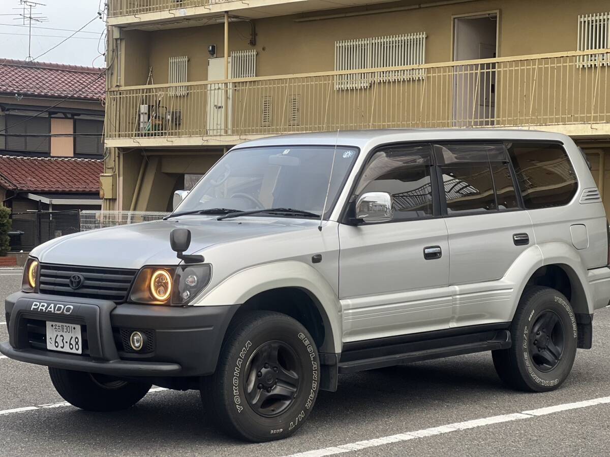 車検有り 6年7月まで トヨタ ランドクルーザー プラド 4x4 2001 ModelGF-RZJ95W 2700 cc ガソリン 135341 km _画像1