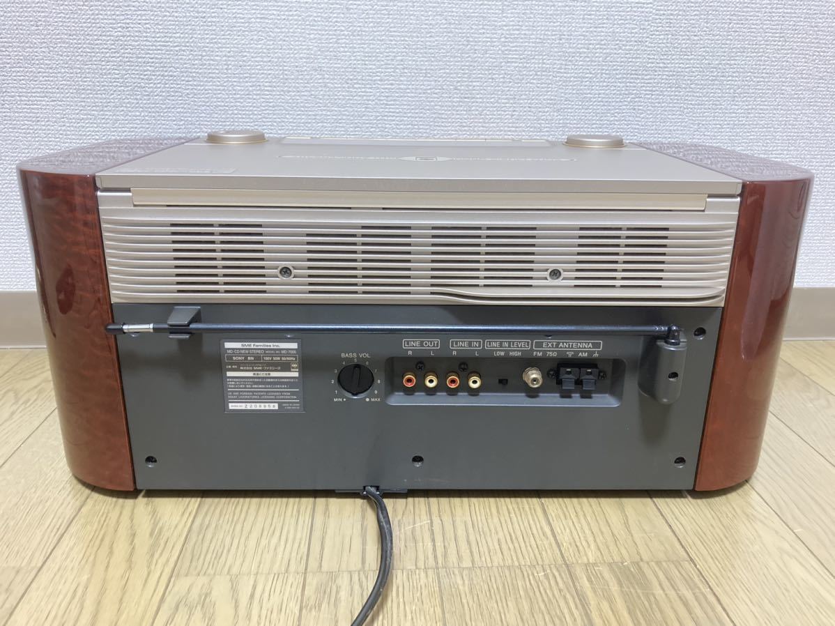 SONY/ソニー MD-CD STEREO MD7000 30thアニバーサリー リモコン付き 動作品 tktkt_画像6