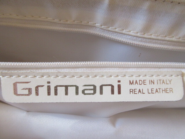 イタリー製　Grimani 　クロコダイル型押しレザー　ハンドバッグ・ショルダーバッグ_画像3
