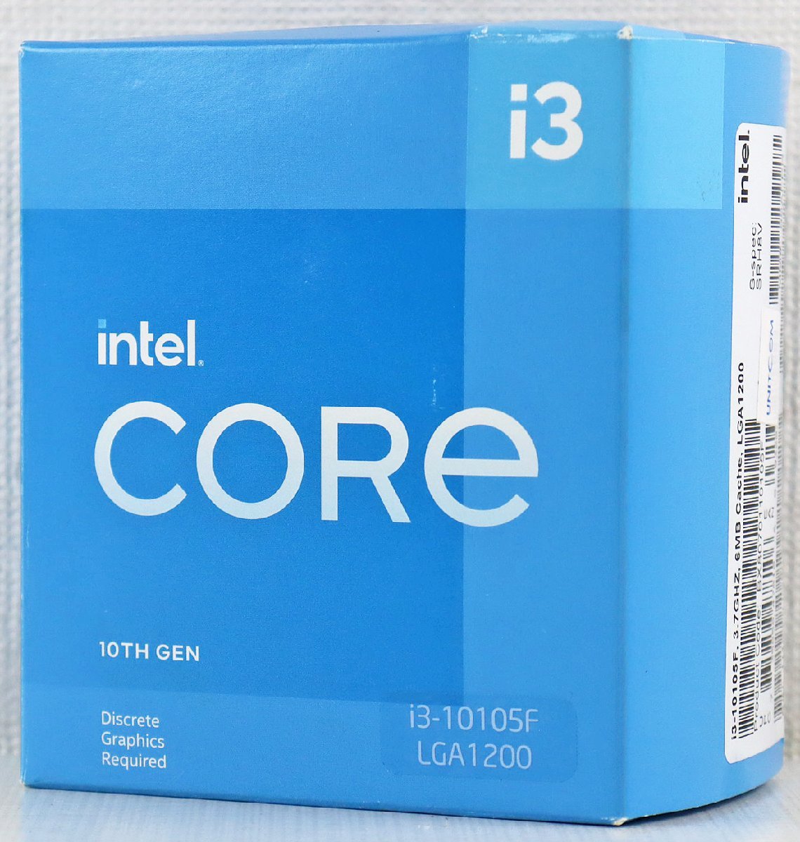 S◎ジャンク品◎PCパーツ CPU『Intel Core i3 i3-10105F プロセッサー』 インテル 3.7GHz 6MB Cache LGA1200 4コア8スレッド ファン付き_画像1