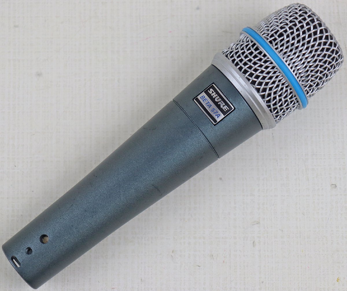 S◎ジャンク品◎楽器用ダイナミックマイクロホン『SHURE BETA 57A』 シュアー 本体のみ ※箱&取扱説明書&ケース&マイクホルダー欠品_画像1