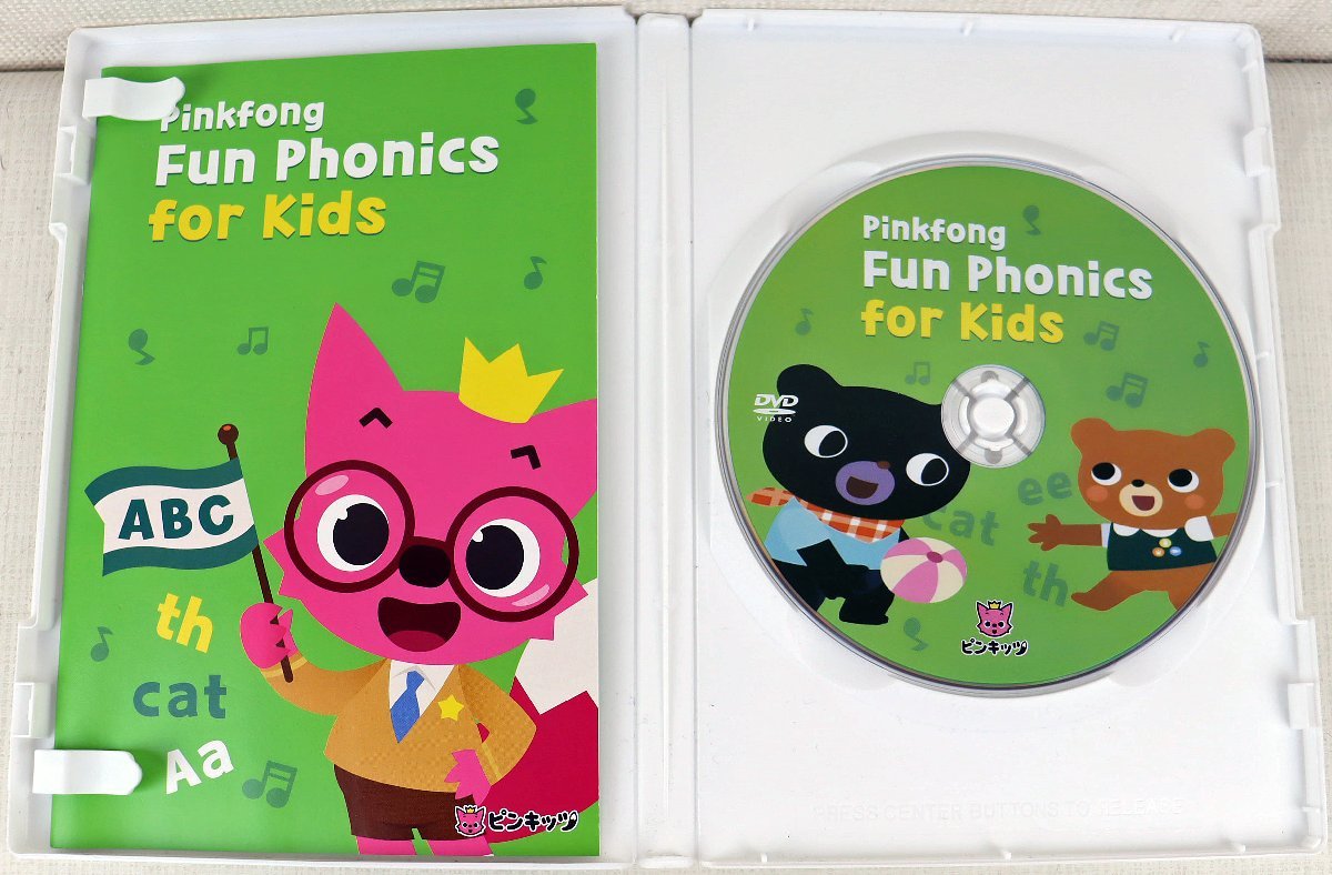 P◆中古品◆DVDソフト 『PINKFONG FUN PHONICS FOR KIDS』 単語/文章 発音規則/フォニックス YouTube 英語字幕・小冊子付 ピンキッズ_画像3