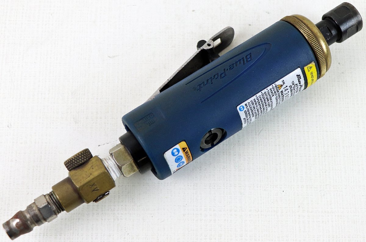 S◇ジャンク品◇工具/エアツール エアグラインダー AT115M ブルーポイント/Blue-Point 1/4インチ DIE Grinder 22000RPM スパナ2本つき_画像2