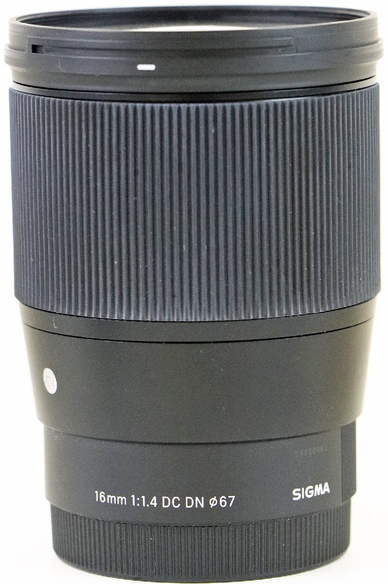 S◇中古品◇レンズ 16mm f/1.4 DC DN シグマ/SIGMA FOR Sony E-mount 箱・説明書・フード・マウントキャップつき_画像2