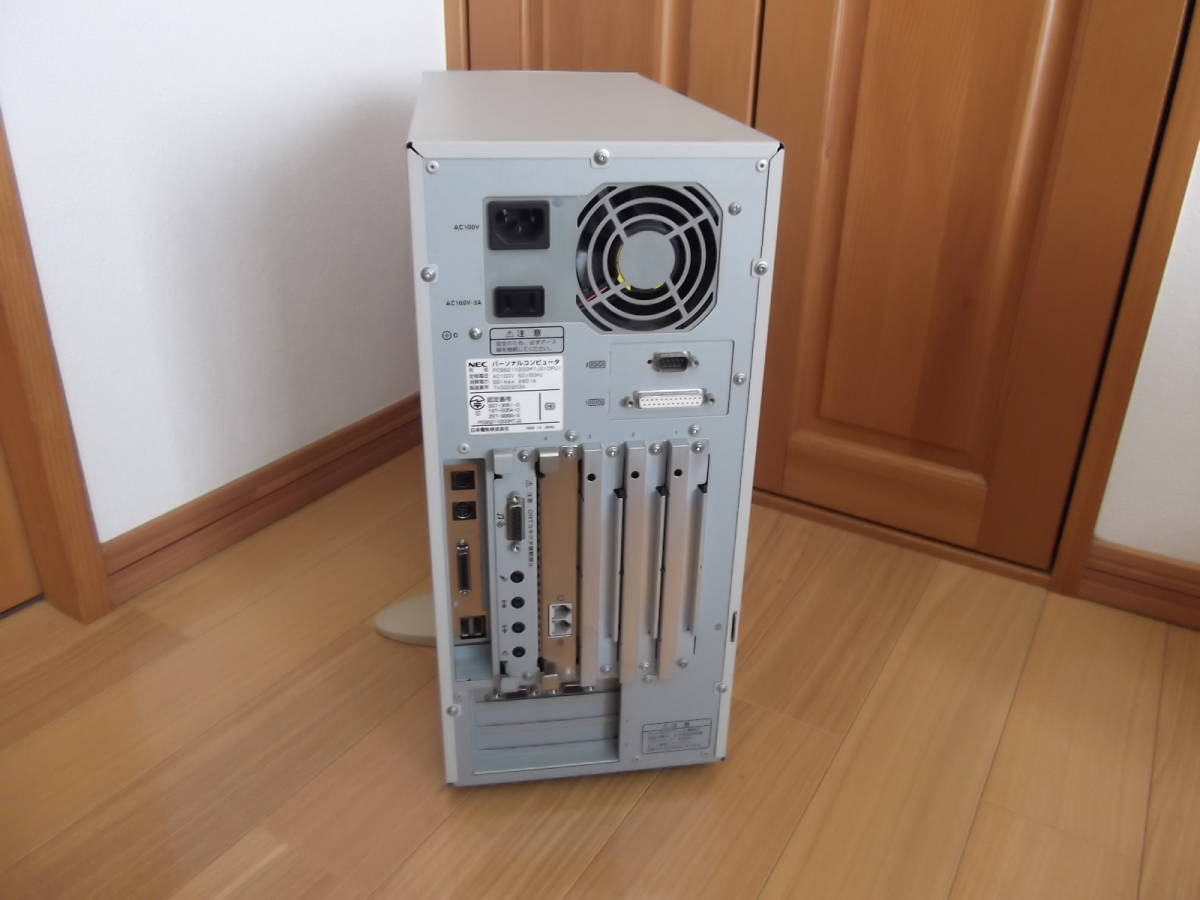 【動作確認済】PC98パソコン PC-9821V200_M7J2 青パネルタワー型 (FM＆MIDI音源・ジョイステック端子・USB端子/Windows98+MS-DOS6.2）_画像5