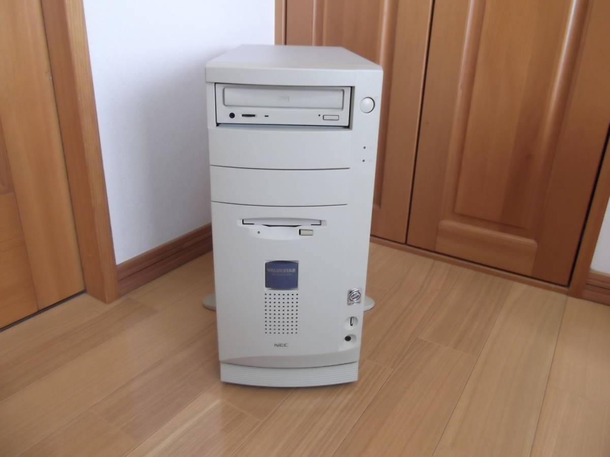【動作確認済】PC98パソコン PC-9821V200_M7J2 青パネルタワー型 (FM＆MIDI音源・ジョイステック端子・USB端子/Windows98+MS-DOS6.2）_画像2