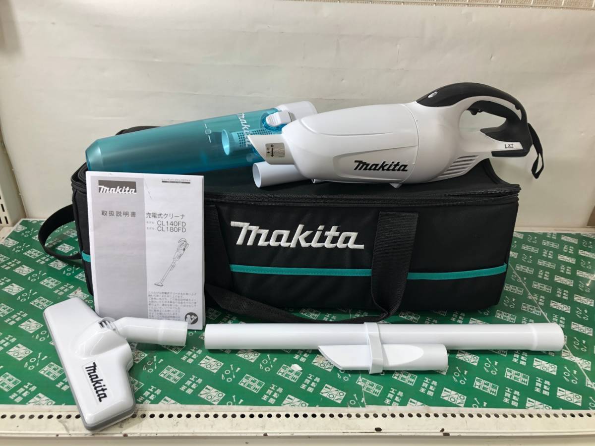 中古品 電動工具 ★makita(マキタ) 18v充電式クリーナ 白(本体のみ) CL180FDZW 掃除 清掃 掃除機 そうじき IT15MEX8Q29O