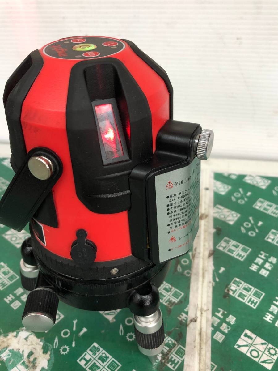 中古品 測量工具 ★マイト工業 マイティライン 赤レーザー墨出し器 MLA-412HE 測量 計測 角度計 ITJCRK5R5L42_画像5