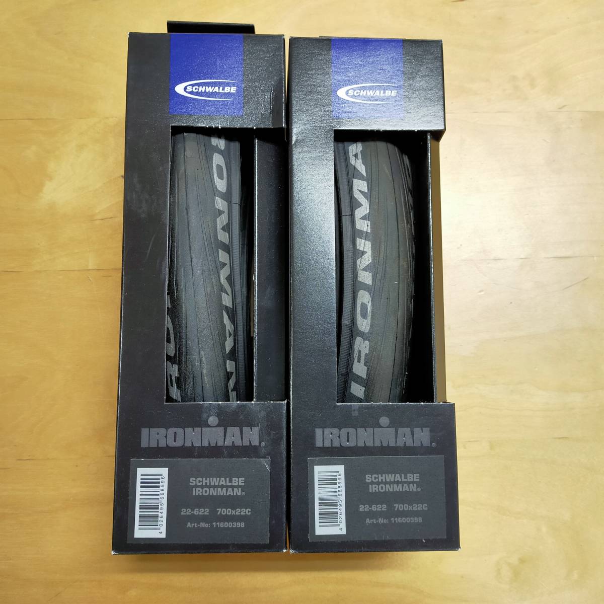 2本セット SCHWALBE IRONMAN 22C　クリンチャー　ブラック　アイアンマン シュワルベ_画像1