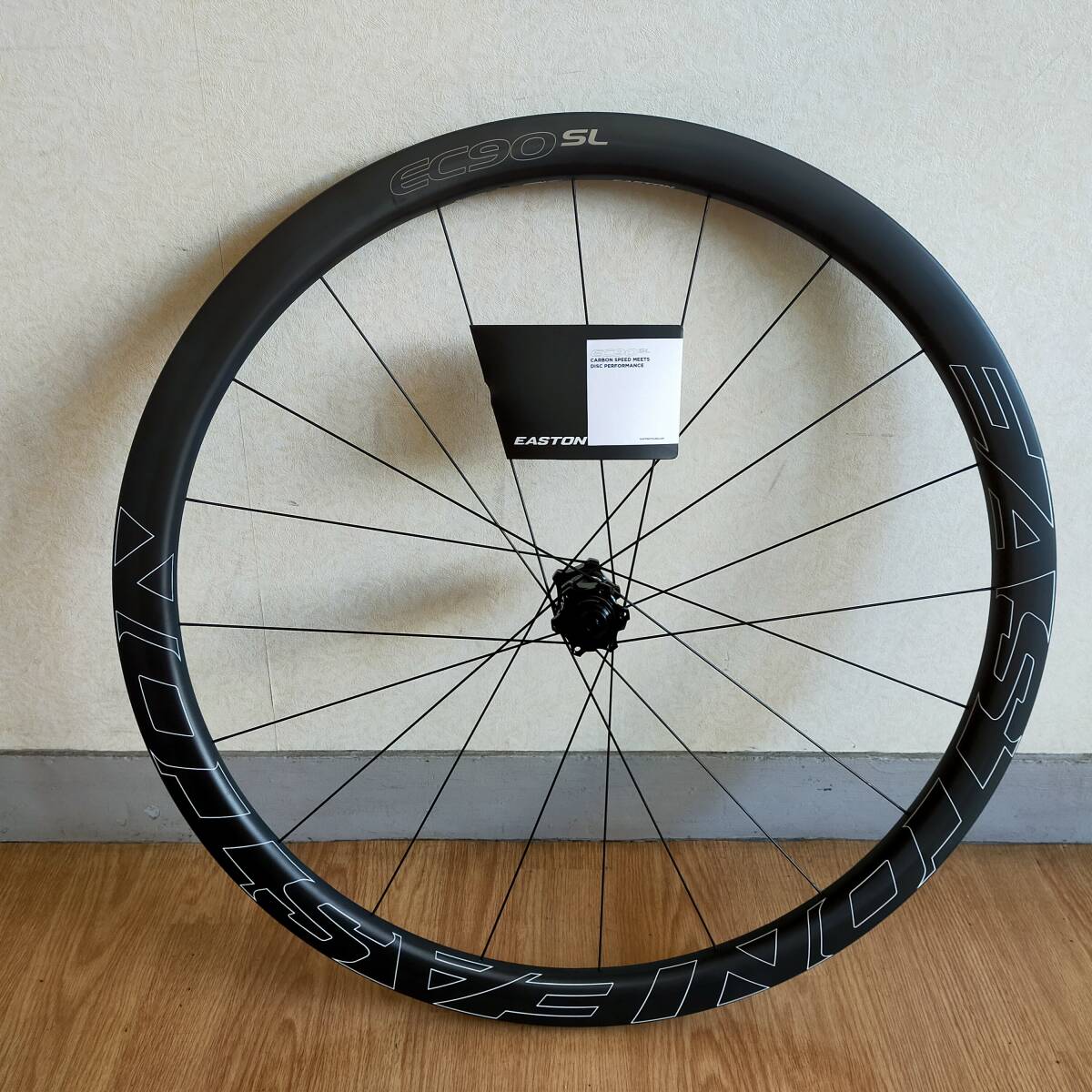 新品未使用 EC90SL チューブラー フロントのみ 6穴ディスク クイックリリース仕様 EASTON イーストン