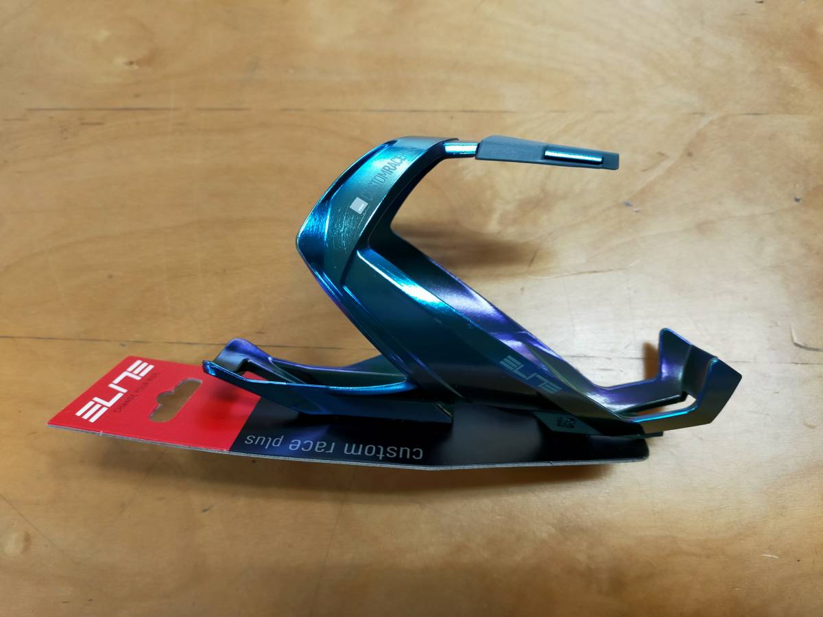 新品未使用　CUSTOM RACE PLUS　SHINY VERDE VIOLA　カスタム　レース　プラス　ELITE Bottle Cage ボトルケージ　エリート_画像2