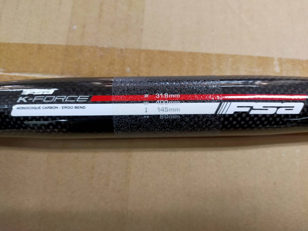 新品未使用 K-FORCE カーボン ドロップハンドル 31 8×400 新品未使用 K-FORCE カーボン ドロップハンドル 31 8×400