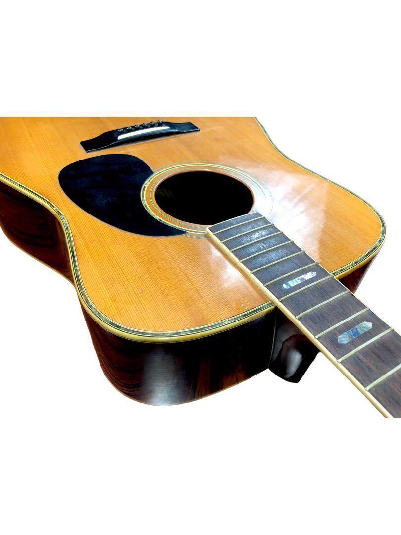 1円〜 TF Morris モーリス W-50 アコースティックギター アコギ ギター フォークギター 弦楽器 弦無し 日本製 縦ロゴ ビンテージ 番号135_画像9