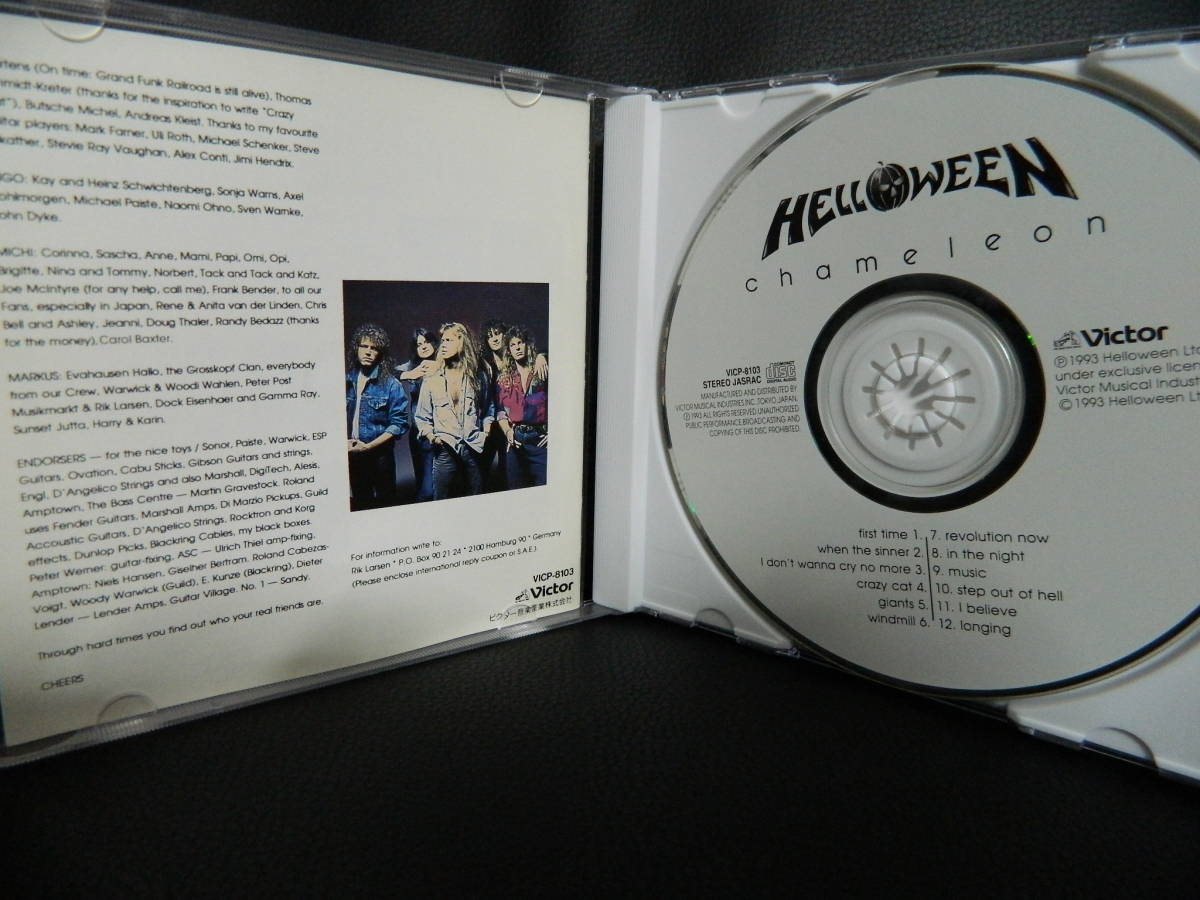 (45)　 HELLOWEEN　　/　 　Chameleon　　　 日本盤　 　　箱ケース傷み、ジャケ傷み、経年の汚れあり_画像2