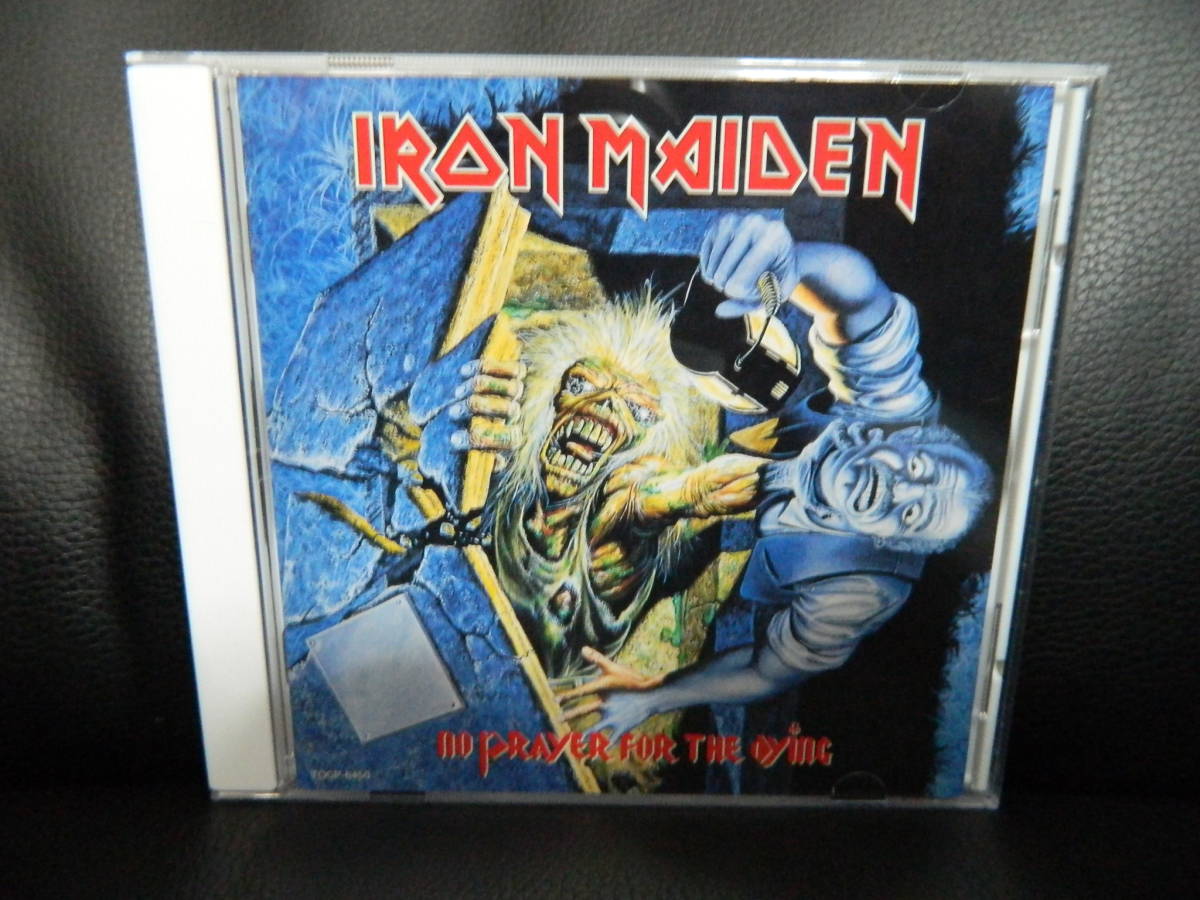 (75)　 IRON MAIDEN　　/　 NO PRAYER FOR THE DYING　　 　日本盤　 　 ジャケ、経年の汚れあり_画像1