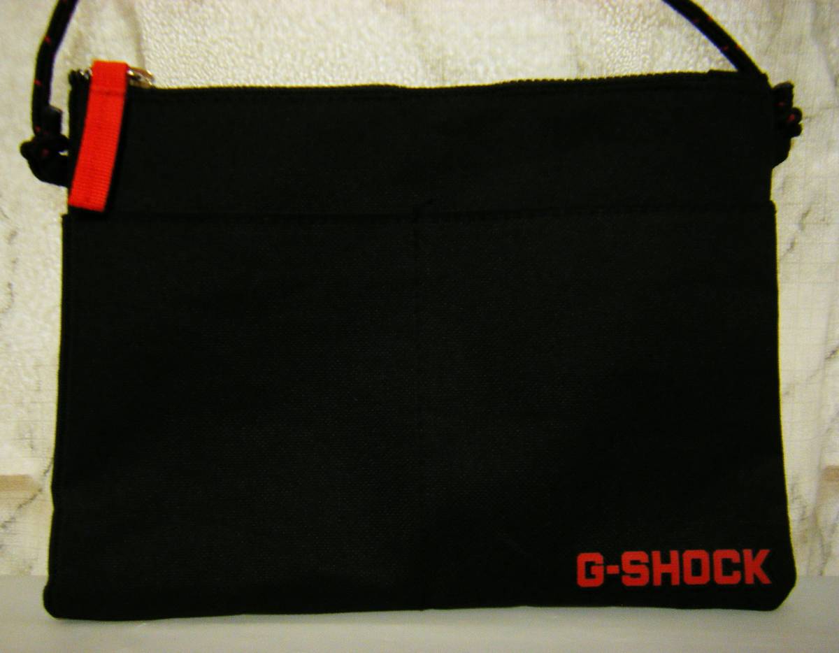 新品〇G-SHOCK 多目的サコッシュ 16.5×22.5 ショルダーバッグ 黒色の画像2