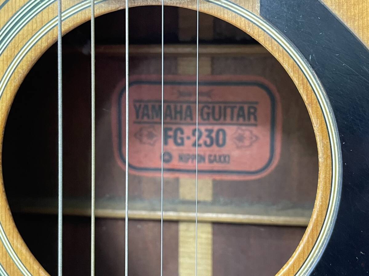 【D2314TY】YAMAHA ヤマハ FG-230 アコースティックギター 12弦 現状品 ギター_画像8