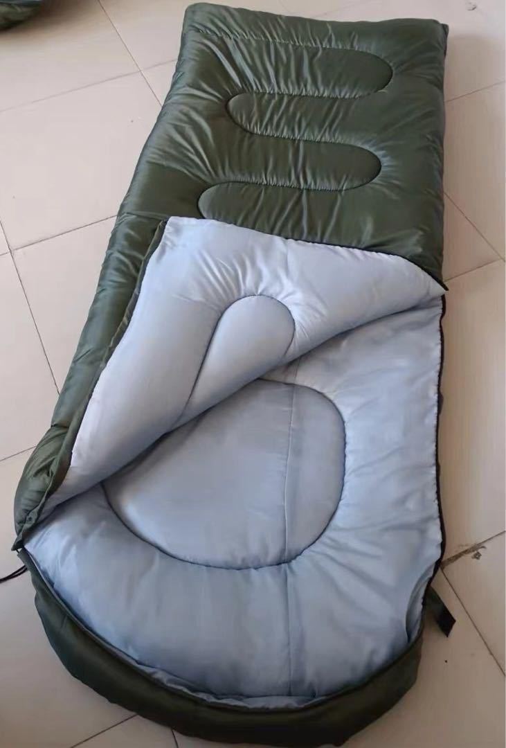 寝袋　シュラフ　封筒型　マミー型　軽量　アウトドア　車中泊　キャンプ　緑_画像9