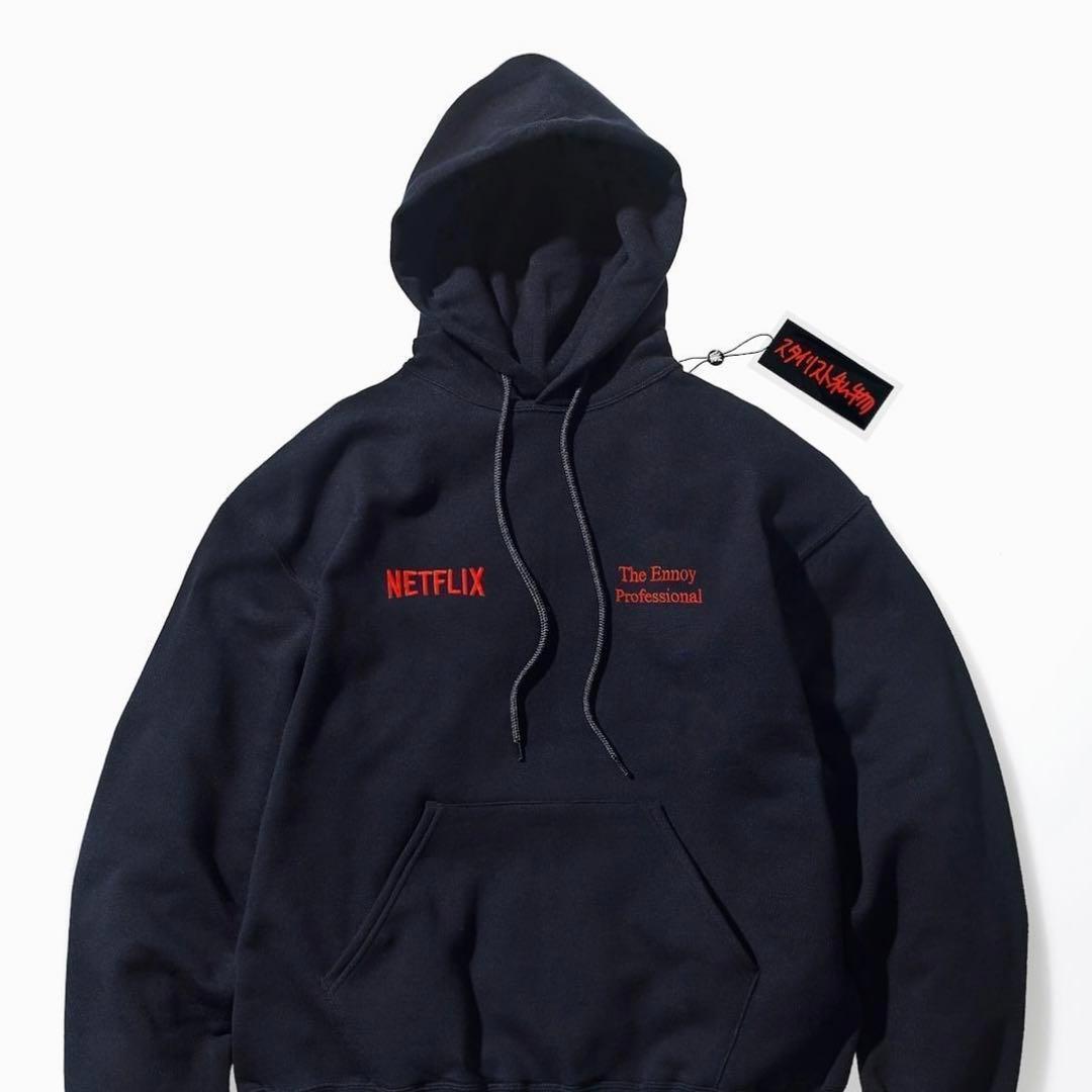 SET UP Netflix ENNOY stylistshibutsu HOODIE+PANTS Lサイズ Black