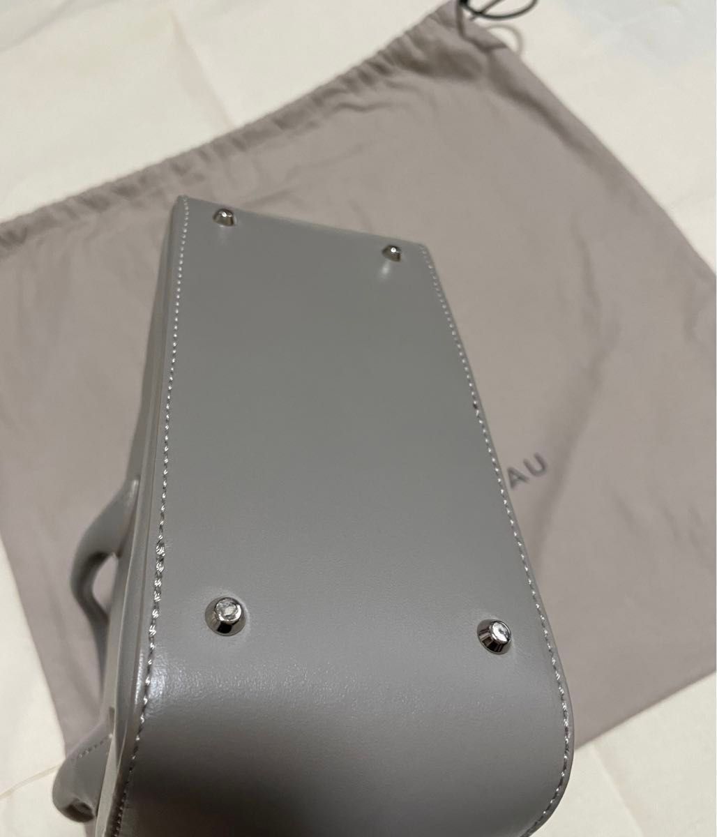 MAISON CANAU メゾンカナウ BOXボストン Sサイズ グレージュ MAISON CANAU メゾンカナウ BOXボストン Sサイズ グレージュ