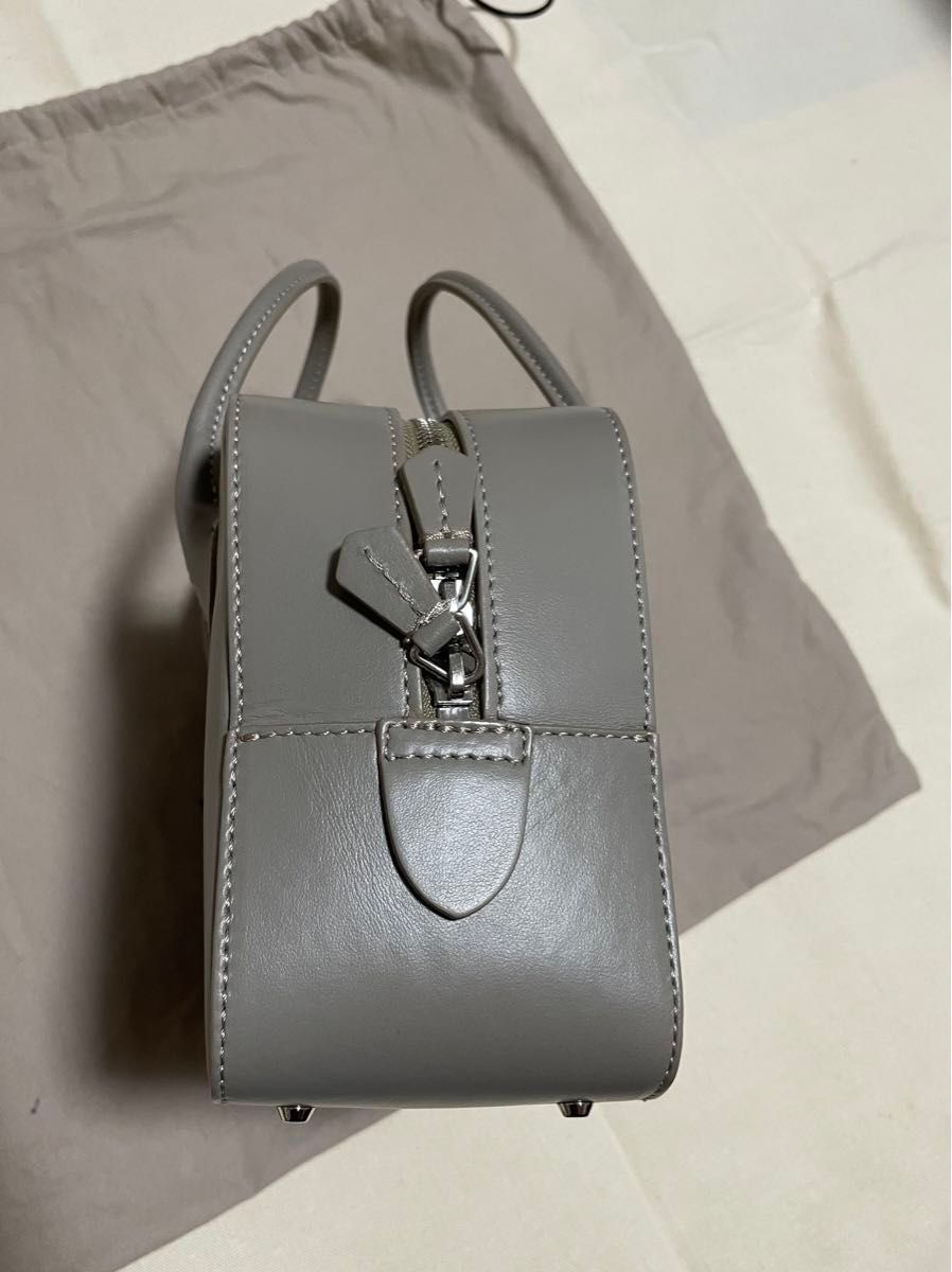 MAISON CANAU メゾンカナウ BOXボストン Sサイズ グレージュ MAISON CANAU メゾンカナウ BOXボストン Sサイズ グレージュ