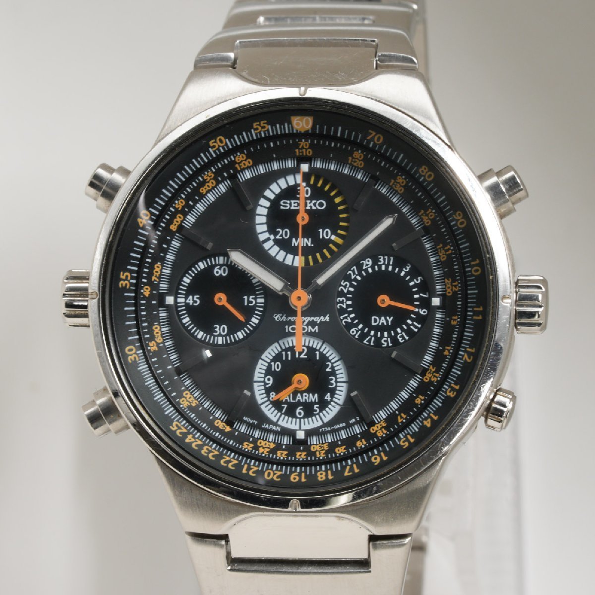 セイコー SEIKO 腕時計 スカイ プロフェッショナル アラーム 7T34-0AA0 メンズ クオーツ 動作品 中古 [質イコー]_画像9