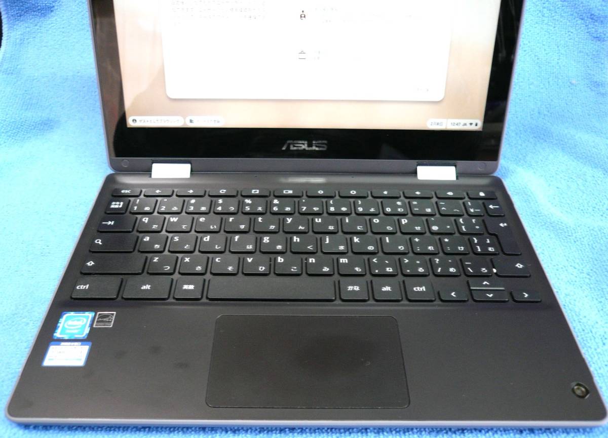 ASUS Chromebook クロームブック C214M 画面 360度回転 タッチパネル スタイラスペン本体内蔵 11.6インチ 中古_画像6