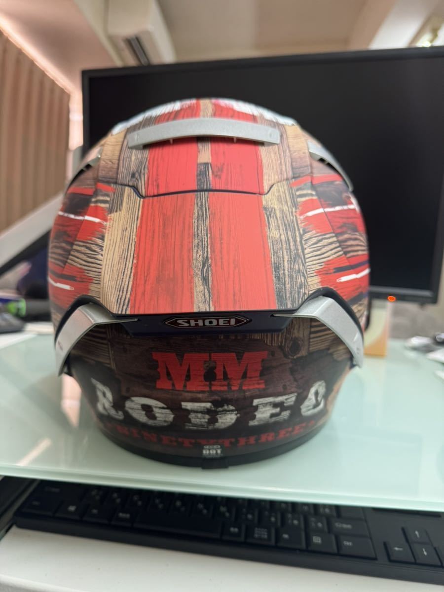 新古品　SHOEI マルケス アメリカ X-Fourteen L レプリカ　レディース メンズ　ミラーシールド　アウトレット_画像2