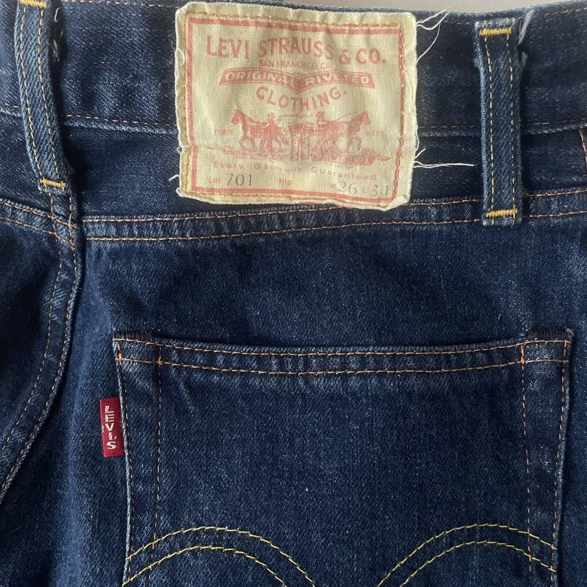 リーバイス トルコ製Levi 's 701 デニムパンツ 裾フリンジ LVC_画像6