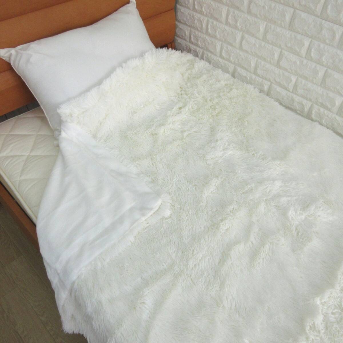  price cut! west river shaggy blanket blanket warm mo Como ko length .. nappy . soft sofa cover also all season OK! white 