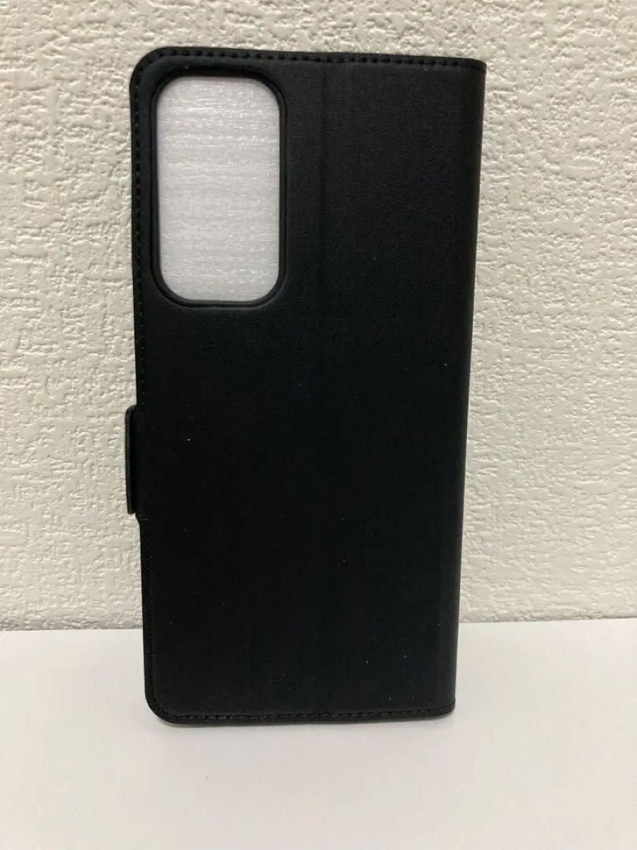 Galaxy S23 Plus  ケース　保護フィルム付き　手帳型 Galaxy 手帳型ケース ブラック シンプル カード収納 