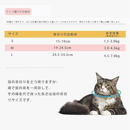 (bidason)Bidason Elizabeth collar cat dog light weight pretty soft adjustment possibility for small dog pet accessories 2 sheets size S