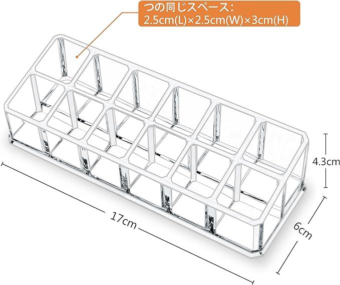 MOSIKER リップケース リップスタンド アクリル リップ 収納 透明 メイク収納 可愛い 卓上 引き出し メイク道具 小物収納 12本_画像2