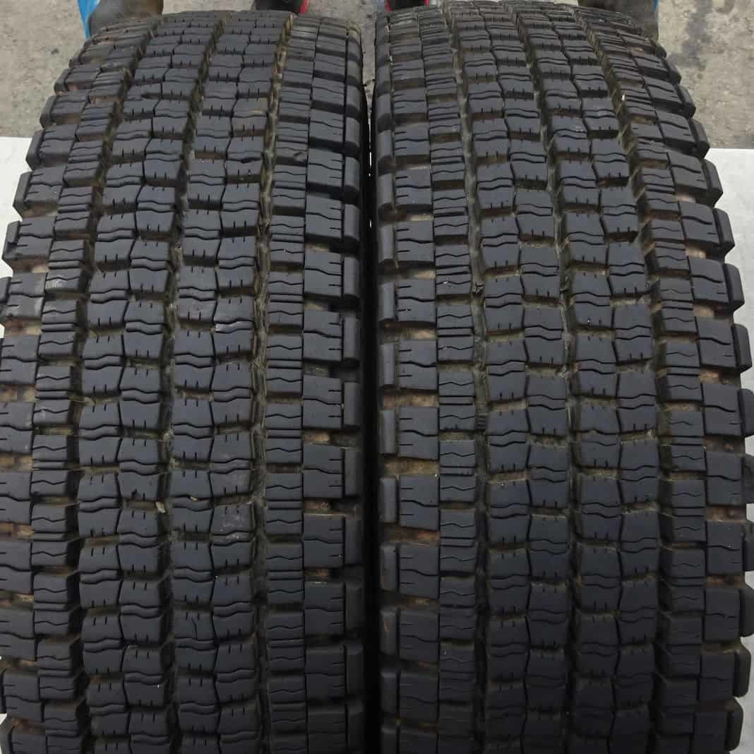 冬 4本SET 会社宛 送料無料 225/80R17.5 123/122 LT ダンロップ DECTES SP001 2022年製 地山 深溝 4t 中型トラック各種 効き重視 NO,Z5525_画像2