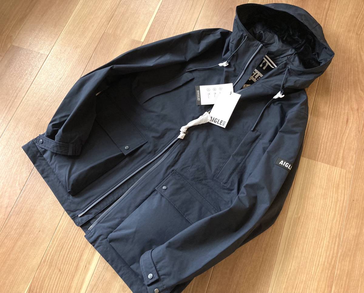 42,900円 / AIGLE / 透湿・防水 フラップポケット マウンテンパーカー ジャケット / ネイビー / XL サイズ / エーグル T-KIT 対応_画像2